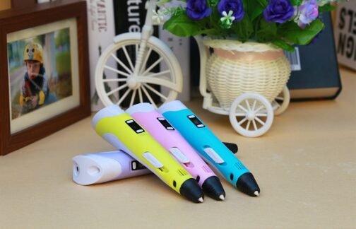 3D print pen 3D pen two generation graffiti 3D stereoscopic paintbrush children puzzle painting toys - Image 4