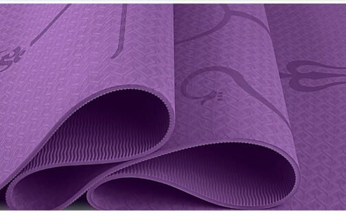 Non Slip TPE Yoga Mat Position Line Beginner – Image 3