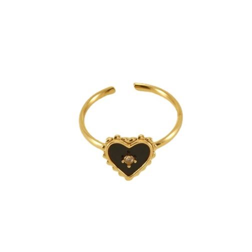 Heart-shaped Stainless Steel Ring Female Niche – Image 5