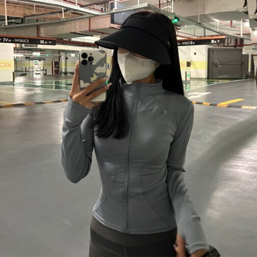 Summer Sun Protection Yoga Sports Coat For Women – Image 4