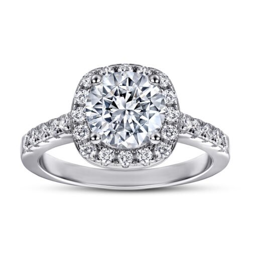 Women's Fashion Sterling Silver Zircon Wedding Ring - Image 2