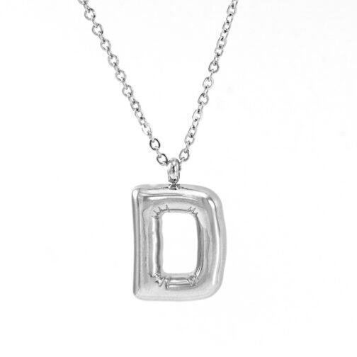 Fashion Letter Necklace Female Stainless Steel - Image 8