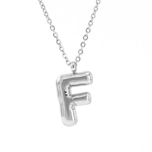 Fashion Letter Necklace Female Stainless Steel - Image 10