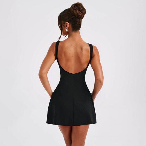 Sexy Slim-fitting Backless Dress Summer Sleeveless Short Dresses – Image 6