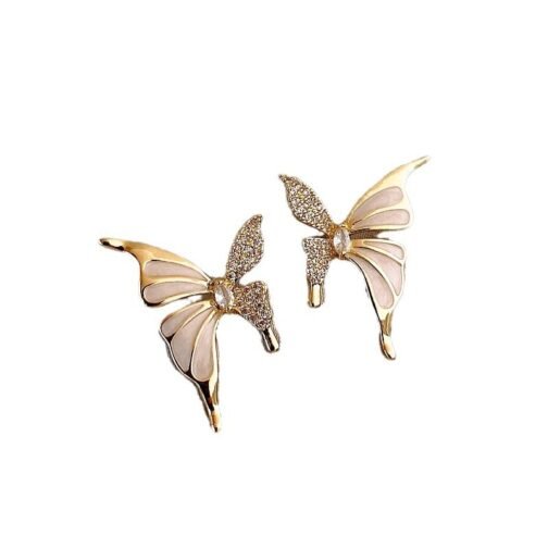 Fashion Jewelry Rhinestone Dripped Butterflies Stud Earrings Sweet Everyday Versatile Jewelry For Women - Image 8