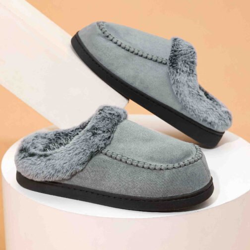 Men's Plus Size Winter Cotton Slippers Pantoufles d'hiver en coton pour hommes de taille supérieure – Image 6