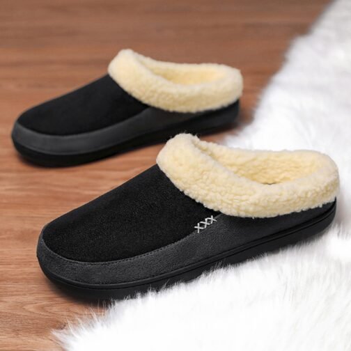 Men's Plus Size Winter Cotton Slippers Pantoufles d'hiver en coton pour hommes de taille supérieure