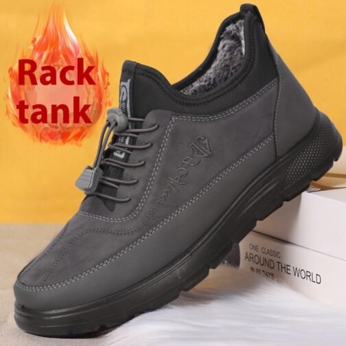 Waterproof Warm Polyurethane Fleece-lined Thickened Sneakers - Image 4