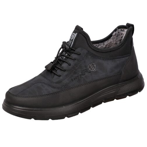 Waterproof Warm Polyurethane Fleece-lined Thickened Sneakers - Image 5