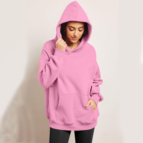 Women's Oversized Hoodies Fleece Loose Sweatshirts With Pocket Long Sleeve Pullover Hoodies Sweaters Winter Fall Outfits Sports Clothes - Image 6