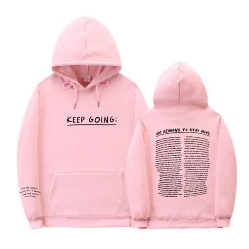 Letter Printing Long-sleeved Drawstring Hooded Sweatshirt With Pockets Fashion Sports Hoodie Womens Clothing – Image 9